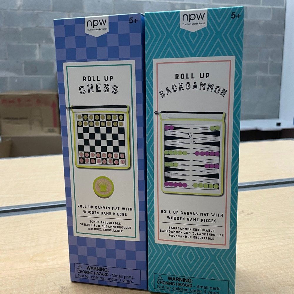 NWT - Rollup Backgammon and Rollup Chess - Two Games